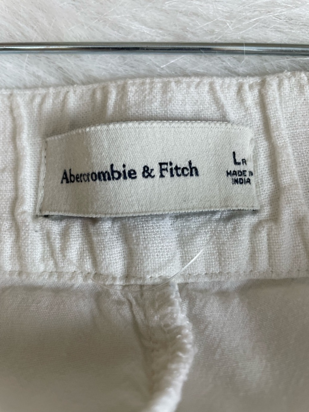 Abercrombie linen blend Wide-Leg Pants large - Picture 4 of 13